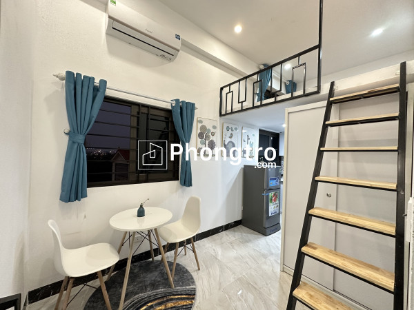 (cực hiếm) phòng gác xép đẹp 28m2 xây mới 2024, full nt vào ở luôn, đảm bảo pccc tại 488 trần cung.