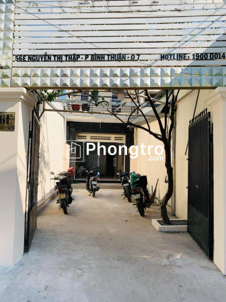 Cho thuê nhanh căn nhà tại mặt tiền 56e nguyễn thị thập, phường bình thuận, quận 7, tphcm