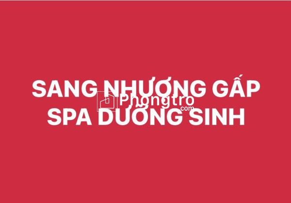 Cần sang nhượng gấp spa dưỡng sinh tại tp. hcm