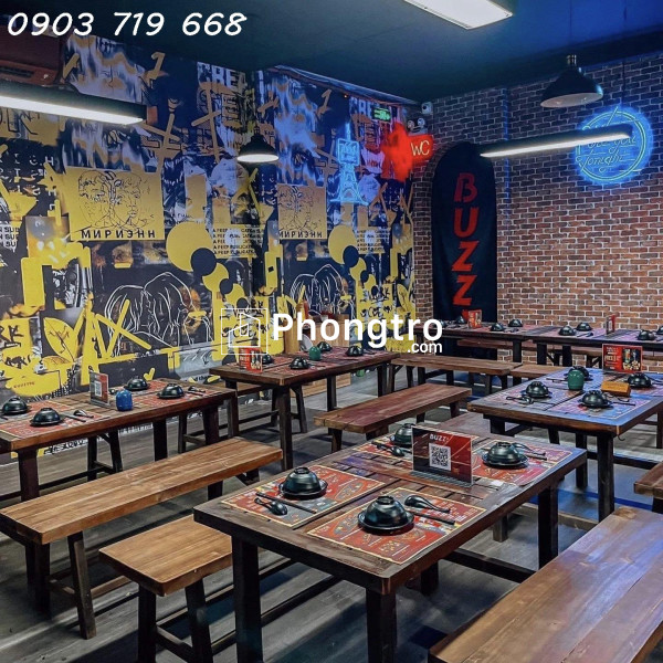 Cho thuê mặt bằng beer garden – nhà hàng  lầu 2 mặt tiền trần não quận 2