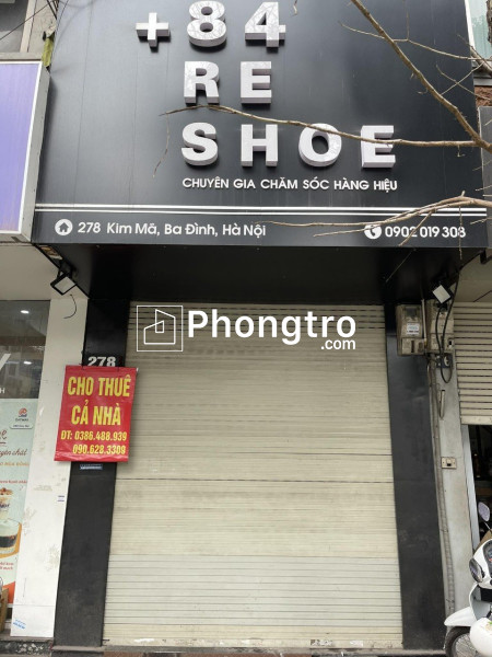 * chính chủ cần cho thuê nhà nguyên căn mặt phố quận ba đình - hà nội *