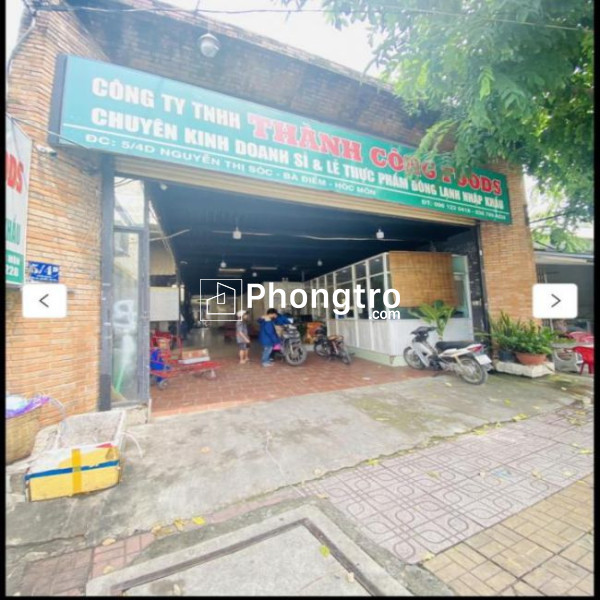 Cho thuê nhà mặt tiền đường nguyễn thị sóc, hóc môn 8x32