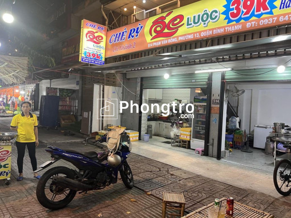 Cho thuê mặt bằng giá rẻ trung tâm mặt tiền phạm văn đồng, phường 13, bình thạnh